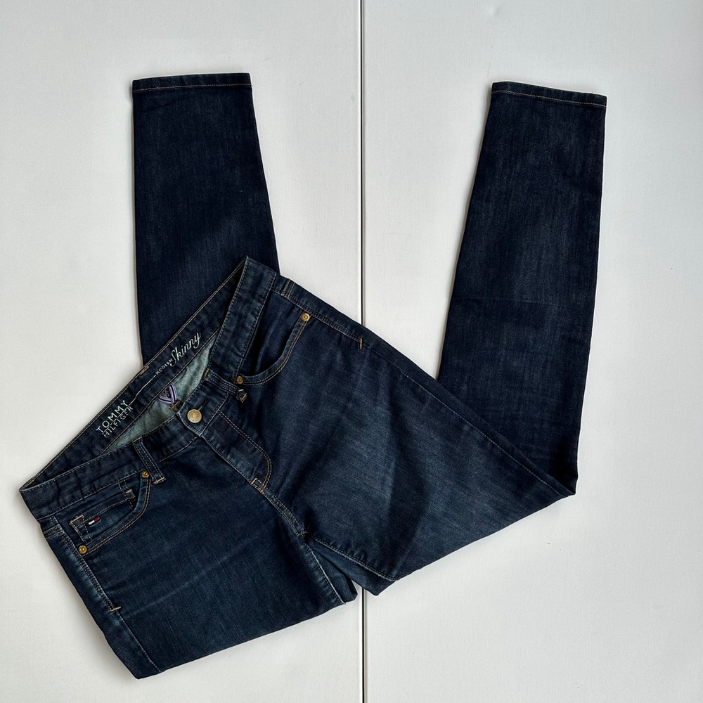Tommy Hilfiger Blue Modern Skinny Mid-rise Jeans Women Size 6 Regular